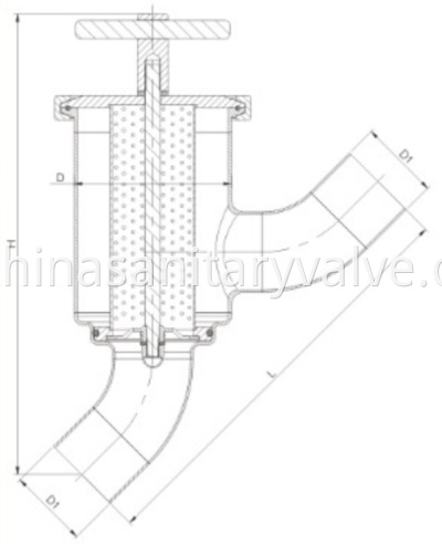 sanitary threaded Y-type strainer